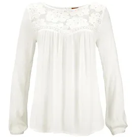 Buffalo Spitzenbluse Damen creme Gr.40