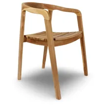 Buri Teaksessel 53x55x78cm Sessel aus Teakholz Stuhl Holz Möbel Teak Modern Stabil Balkon Esszimmer Holzstuhl Gartenmöbel Balkonstuhl Esszimmerstuhl Küchenstuhl Wohnen Holzsessel Teakstuhl