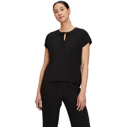 Kurzarmshirt CARTOON "Cartoon Casual-Shirt mit V-Ausschnitt", Damen, Gr. 36, schwarz, Obermaterial: 100% Polyester., modisch, oversize normal, V-Ausschnitt, Halbarm, Shirts, Material