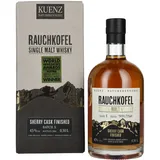 Kuenz Naturbrennerei Rauchkofel Single Malt Whisky Sherry Cask Finished 43% Vol. 0,5l in Geschenkbox
