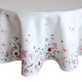 texpot Tischdecke 170 cm rund mit Druck Osterhasen Ostern Frühling