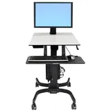 Ergotron WorkFit-C Single LD mobiler Steh-Sitz Arbeitsplatz bis 30" TFT