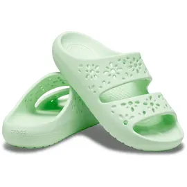 Crocs Classic Floral Cut Out Sandal - Jade Tint EU 39-40