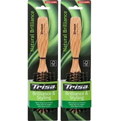 Trisa Natural Brillance Halbrunde Haarbürste