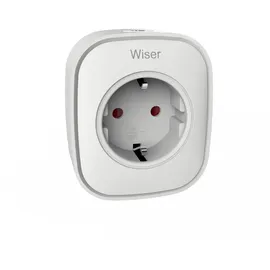 Schneider Electric Wiser Smart Plug, Smart Home Zwischenstecker, Steuerung per App, Zigbee, über Hub kompatibel mit Matter, Alexa, Google, Apple, Artikelnummer CCTFR6501