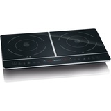 Severin Doppel Kochplatte Induktion für Küche, Büro oder Camping, Hochwertige Herdplatte, Campingkocher für zwei Töpfe, schwarz, 3.400 W, DK 1031
