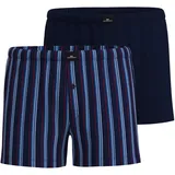 Götzburg Wildlife Boxershorts gestreift blau 6 2er Pack