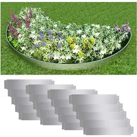 vidaXL Rasenkante 100 x 20 cm 20 Stück grau