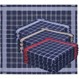 Betz 12 Stück Herren Stoff Taschentücher Set LUX 2 Größe 40x40cm 100% Baumwolle Dessin 18 - 40x40 cm