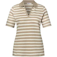 STREET ONE Strickshirt - Damen - Gr. 36 - beige