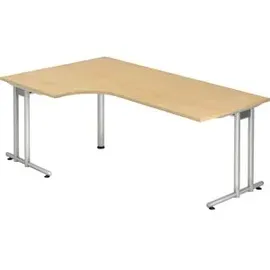 Hammerbacher Winkelschreibtisch Flexiline II Ahorn