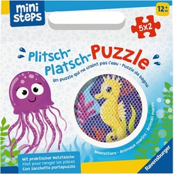 Ravensburger Puzzle Plitsch-Platsch-Puzzle Meerestiere, 10 Puzzleteile bunt