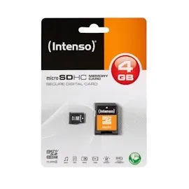 Intenso microSD Class 4 + SD-Adapter 4 GB