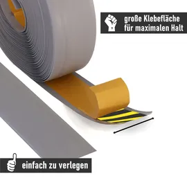 Lemodo Weichsockelleiste hellgrau, 25m Rolle,