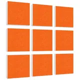 platino24 Akustikplatte 9 Absorber Quadrate aus Basotect ® G+ blau|orange