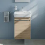 Evineo ineo5 evo Unterschrank B: 45 cm, 1 Tür, mit Griffmulde, für Geberit Renova Plan Handwaschbecken,, BE0983OA,