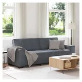 vidaXL 3-Sitzer-Sofa Dunkelgrau 180 cm Samt