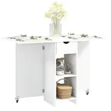 Homcom Küchentisch 70 x 75 x 114,5 cm weiß