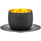 Eisch Cappuccinotasse 0,24 l Gold Schwarz 1 St.