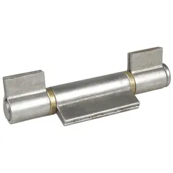 Anschweißband 3-teilig  I-Lappen; Stahl blank; Stift 20 mm mit Messinring