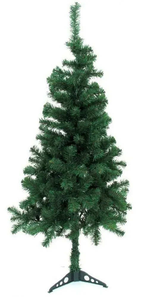 Feuerfester Weihnachtsbaum, Grün, 120 cm, PVC & Polyethylen – Biegsame Zweige für natürliche Optik