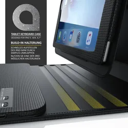 Aplic Tablet Bluetooth Tastatur mit Kunststoffcase für Apple iPad 9.7 Funktionstasten / QWERTZ