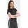 adidas T-Shirt ADIDAS SPORTSWEAR "HOLIDAY 3-STREIFEN SCHMAL GESCHNITTENES", Damen, Gr. S, schwarz (schwarz, silber metallic), Obermaterial: 100% Baumwolle, Rundhals, Shirts T-Shirt, schmal geschnittene Passform, Rundhalsausschnitt