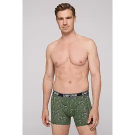 Camp David Boxershorts mit All Over Print khaki/aqua M 2er Pack