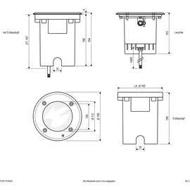 EVN LED-Bodeneinbauleuchte IP67 1090 lm