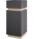 Vicco Midischrank Gloria Anthrazit/Sonoma 33 x 76 cm mit Tür und Schublade