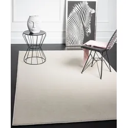 Teppich MERINOS "Montana" Gr. 4, beige (creme), B:160cm H:20mm L:230cm, Kunstfaser, Teppiche, Kurzflor, Uni-Farben, besonders weich