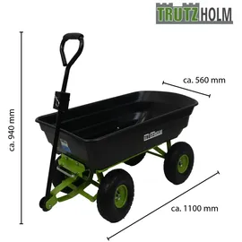 Trutzholm Bollerwagen kippbar schwarz/grün