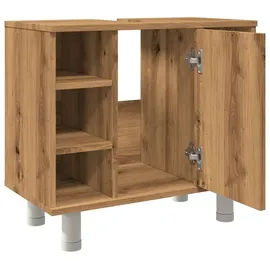 vidaXL Badschrank Artisan-Eiche 60x32x53,5 cm Holzwerkstoff