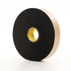 3M PE Klebeband mit Acrylat-Klebstoff 4496B, Schwarz, 25 mm x 33 m, 1,6 mm