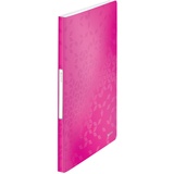 Leitz WOW Sichtbuch DIN A4, 40 Hüllen pink-metallic