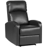 Svita LEX Relaxsessel Fernsehsessel Beinablage Liegefunktion Ruhesessel Stuhl Schwarz