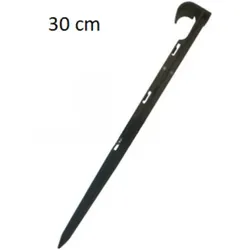 Verstärkter Profi Erdspiess EXTRA LANG 30 cm - Erdhaken 300 mm für Tropfrohr 16 mm und 20 mm kompatibel mit C-12