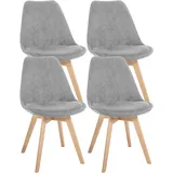 CLP 4er Set Esszimmerstuhl Linares Cord
