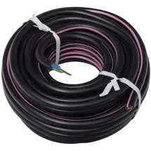 Zenitech Stromkabel U1000r2v 3g1,5 Schwarz - 10m