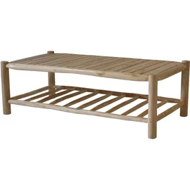 Möbilia Loungetisch 70 x 45 x 140 cm Naturfarben/Echtholz