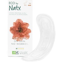 Eco by Naty Slipeinlagen - Groß, 28 Slipeinlagen. Pflanzlich, Vegan und 0% Plastik auf der Haut