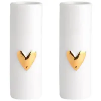 Räder Minivasen Herz 2er Set, Gold