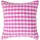 Homescapes Kissenbezug Karierter 60 x 60 cm Pink