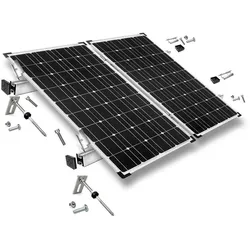 Befestigungskit Solarpanel Wellethernit Blechdach 2 Solarpanele PV Module Solar