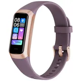 Smartwatch, Smartwatch für Damen und Herren, 1,1 Zoll TIANPENG Fitness-Tracker-Uhr, IP67 wasserdichter Herzfrequenzmesser, Schrittzähler, Aktivit... - Rot