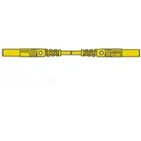Hirschmann Berührungssichere Umspritzte Messleitung 25cm, Ø 4mm / Gelb (mlb/gg-sh 25/1)
