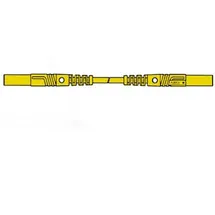 Hirschmann Berührungssichere Umspritzte Messleitung 25cm, Ø 4mm / Gelb (mlb/gg-sh 25/1)