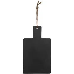 VEPATIM 6 Wand-Kreidetafel "Naturstein" aus Schiefer schwarz zum Aufhängen 11 x 19cm