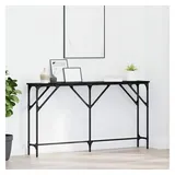 vidaXL Konsolentisch 140x23x75 cm schwarz