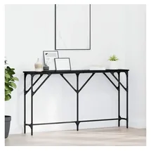 vidaXL Konsolentisch 140x23x75 cm schwarz